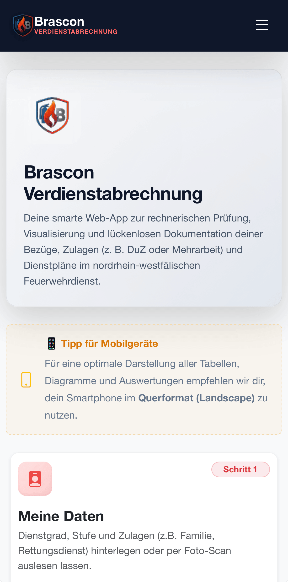 BezügeCheck Mobile Version